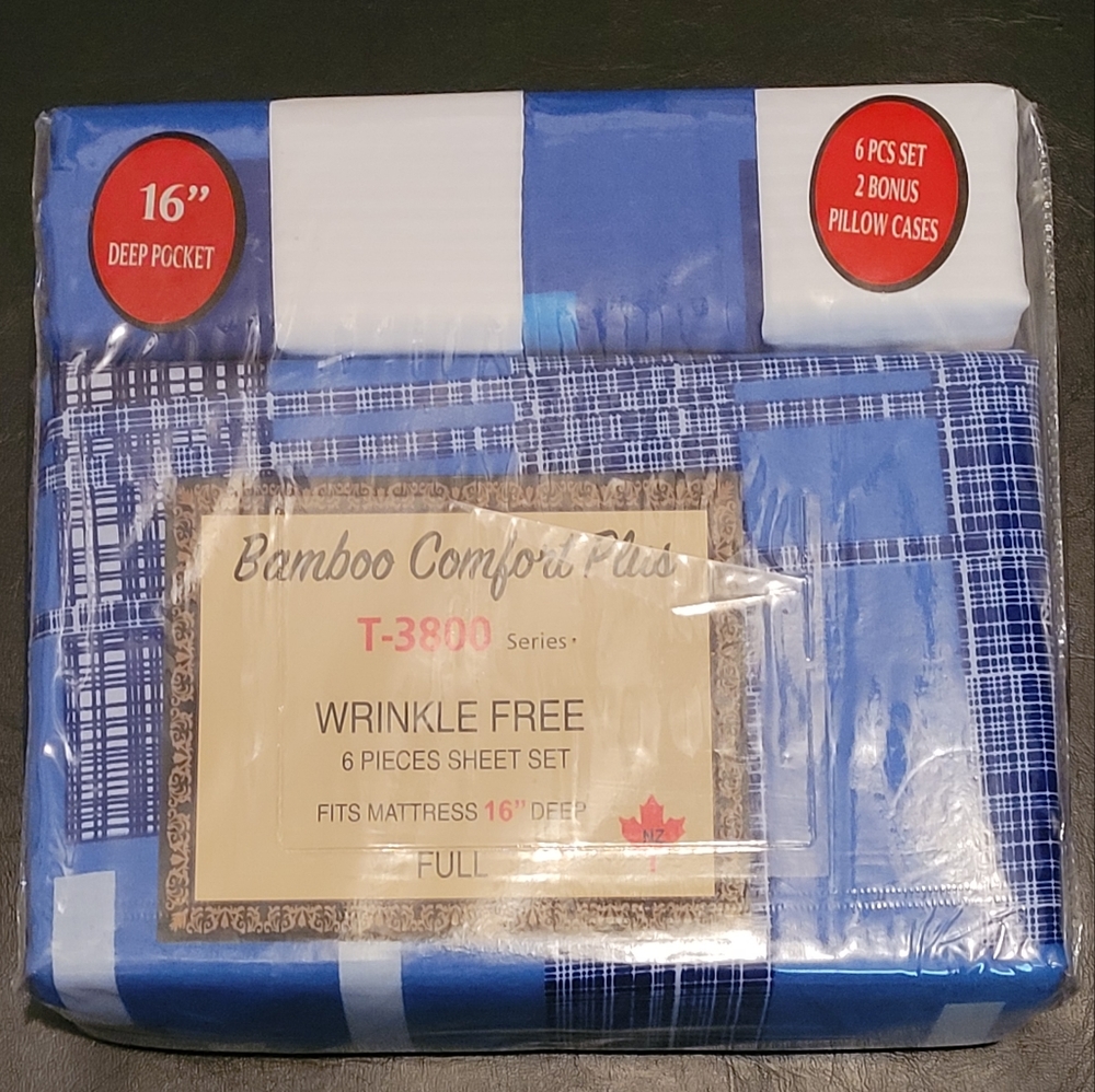 6 sets BAMBOO COMFORT PLUS BEDSHEETS